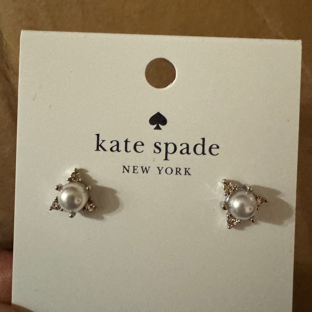 Kate Spade Champagne Gem Earrings